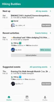 Hiking Buddies android App screenshot 1